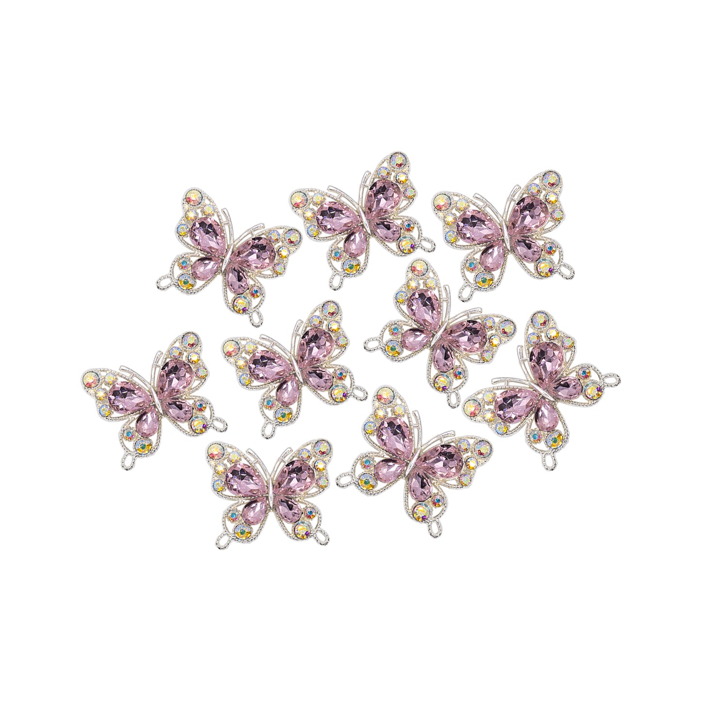 Light Pink/Purple Butterfly Gem