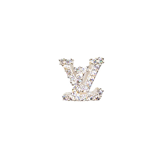 Silver LV Designer Jewel