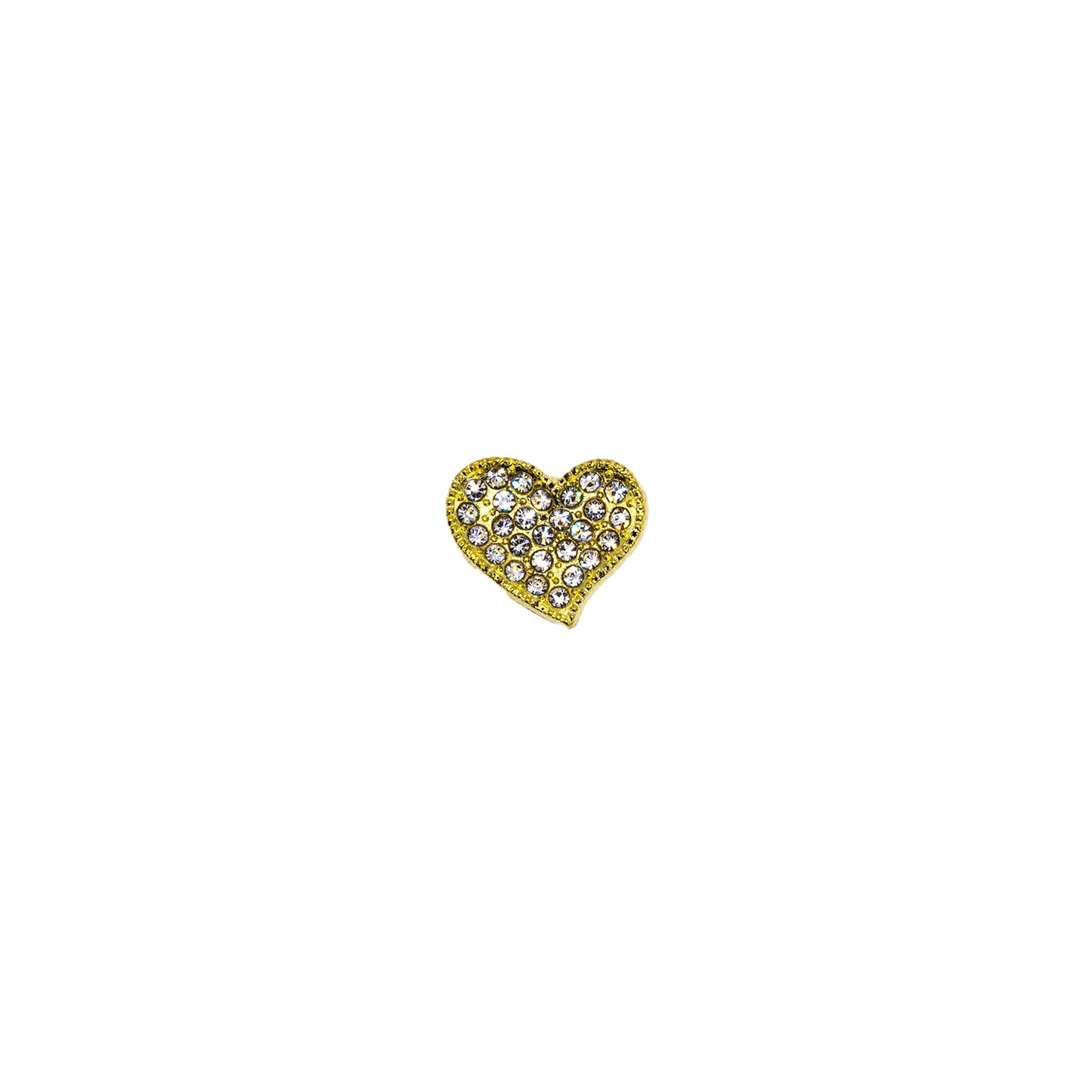 Gold Sparkle Heart Jewel