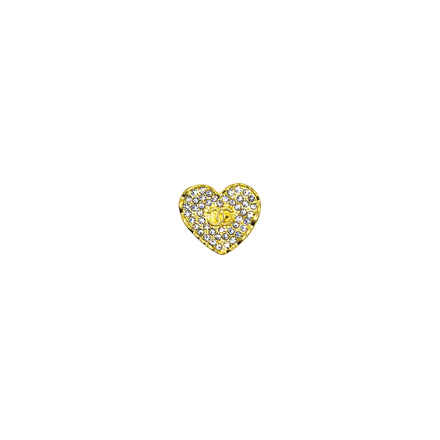 CC Sparkly Gold Heart Jewels