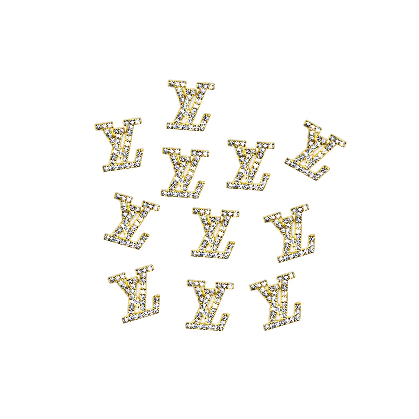 Gold LV Sparkle Jewels