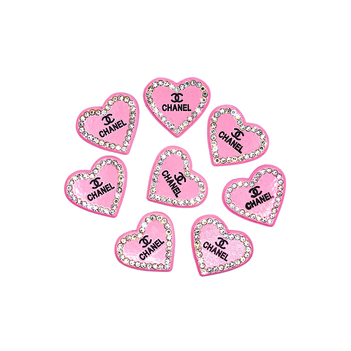 Pink CC Heart Sparkle Jewels