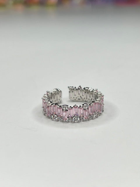 Pink Stone Adjustable Ring