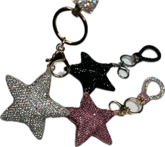 Star Rhinestone Keychain