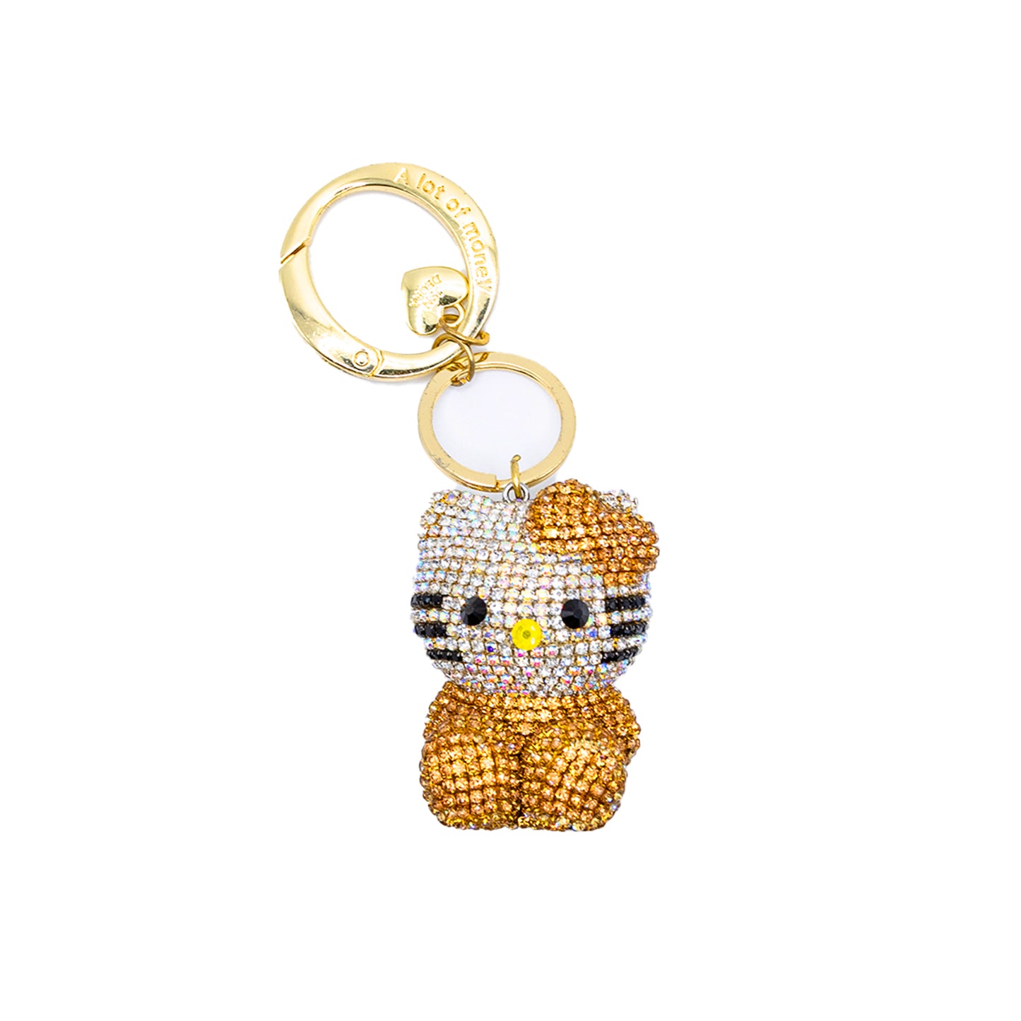 Gold Kitty Keychain