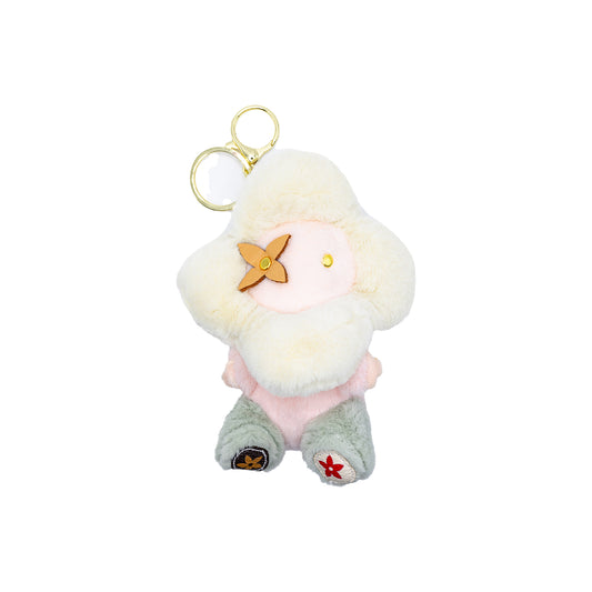 Flower Designer Plush Keychain