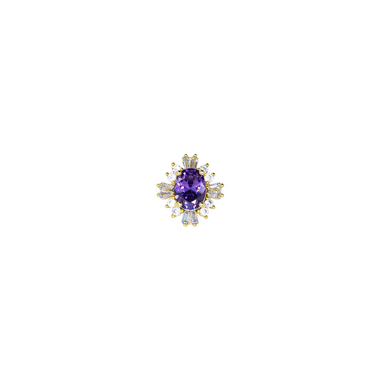 Purple Diamond Gem