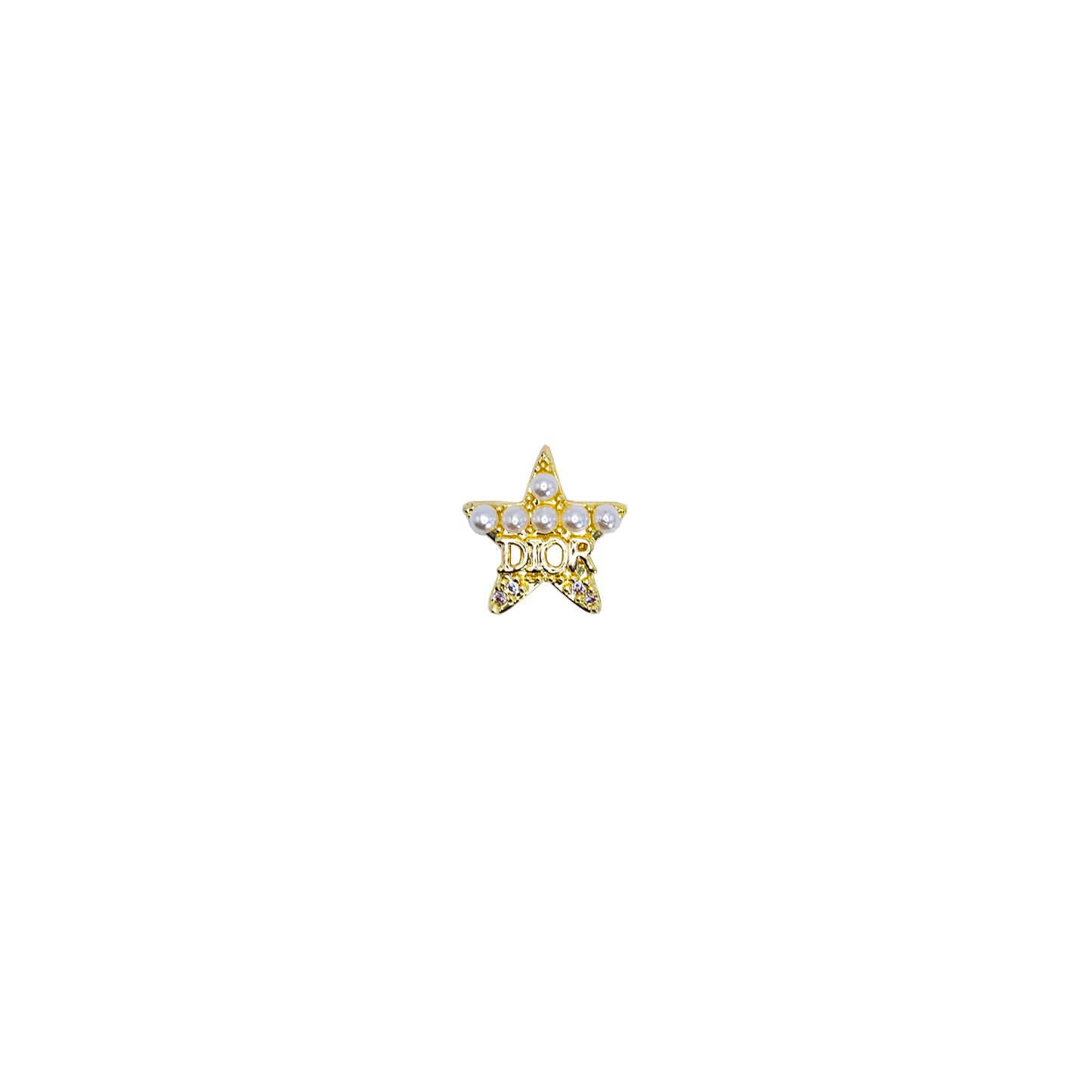 Small Gold Pearl DIOR Charm